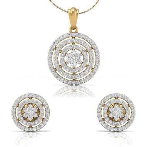 Daily wear diamond hot sale pendant sets